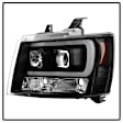 5082565 Driver and Passenger Side Halogen Headlight, With bulb(s), Clear Lens, Black Interior, Signature Series