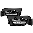 2015 Dodge Charger - Front, Driver and Passenger Side LED Fog Light, With bulb(s), With Switch, Factory Series, Clear Lens, Chrome Interior