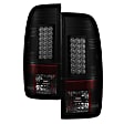 5083296 Driver and Passenger Side LED Tail Light, With bulb(s), Smoked Lens, Black Interior