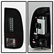5083296 Driver and Passenger Side LED Tail Light, With bulb(s), Smoked Lens, Black Interior