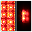 5083296 Driver and Passenger Side LED Tail Light, With bulb(s), Smoked Lens, Black Interior