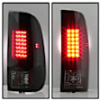 5083296 Driver and Passenger Side LED Tail Light, With bulb(s), Smoked Lens, Black Interior
