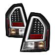 5083357 Driver and Passenger Side LED Tail Light, With bulb(s), Clear Lens, Black Interior