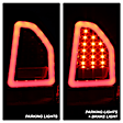 5083357 Driver and Passenger Side LED Tail Light, With bulb(s), Clear Lens, Black Interior