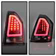 5083357 Driver and Passenger Side LED Tail Light, With bulb(s), Clear Lens, Black Interior
