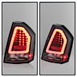 5083388 Driver and Passenger Side LED Tail Light, With bulb(s), Clear Lens, Black Interior