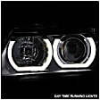 5083432 Driver and Passenger Side Halogen Headlight, With bulb(s), Clear Lens, Black Interior, Signature Series