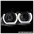 5083432 Driver and Passenger Side Halogen Headlight, With bulb(s), Clear Lens, Black Interior, Signature Series