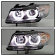 5083432 Driver and Passenger Side Halogen Headlight, With bulb(s), Clear Lens, Black Interior, Signature Series