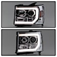 2012 GMC Sierra 3500 HD - Driver and Passenger Side Halogen Headlight, With bulb(s), Clear Lens, Chrome Interior, Signature Series