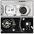 2012 GMC Sierra 3500 HD - Driver and Passenger Side Halogen Headlight, With bulb(s), Clear Lens, Chrome Interior, Signature Series