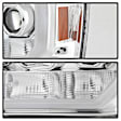 2012 GMC Sierra 3500 HD - Driver and Passenger Side Halogen Headlight, With bulb(s), Clear Lens, Chrome Interior, Signature Series
