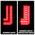 5083777 Driver and Passenger Side LED Tail Light, With bulb(s), Clear Lens, Black Interior