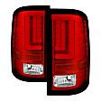 5083807 Driver and Passenger Side LED Tail Light, With bulb(s), Clear & Red Lens