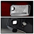 5083807 Driver and Passenger Side LED Tail Light, With bulb(s), Clear & Red Lens