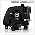 5083876 Driver and Passenger Side Halogen Headlight, With bulb(s), Clear Lens, Black Interior, Signature Series