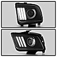 5083876 Driver and Passenger Side Halogen Headlight, With bulb(s), Clear Lens, Black Interior, Signature Series