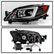 5083937 Driver and Passenger Side LED Headlight, With bulb(s), Clear Lens, Black Interior, Signature Series
