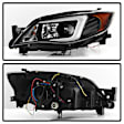5083944 Driver and Passenger Side LED Headlight, With bulb(s), Clear Lens, Black Interior, Signature Series