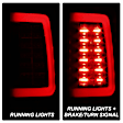5084033 Driver and Passenger Side LED Tail Light, With bulb(s), Smoked Lens, Black Interior, LED Series
