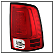 5084040 Driver and Passenger Side Halogen Tail Light, With bulb(s), Clear & Red Lens
