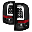 5084088 Driver and Passenger Side LED Tail Light, With bulb(s), Clear Lens, Black Interior