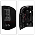 5084095 Driver and Passenger Side LED Tail Light, With bulb(s), Smoked Lens, Black Interior, LED Series
