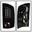 5084125 Driver and Passenger Side LED Tail Light, With bulb(s), Smoked Lens, Black Interior, LED Series
