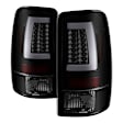 5084156 Driver and Passenger Side LED Tail Light, With bulb(s), Smoked Lens, Black Interior, LED Series