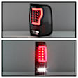 5084170 Driver and Passenger Side LED Tail Light, With bulb(s), Clear Lens, Black Interior