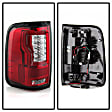 5084194 Driver and Passenger Side LED Tail Light, With bulb(s), Clear & Red Lens