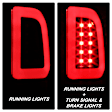 5084231 Driver and Passenger Side LED Tail Light, With bulb(s), Clear Lens, Black Interior
