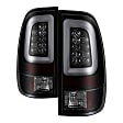 5084248 Driver and Passenger Side LED Tail Light, With bulb(s), Smoked Lens, Black Interior