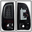 5084248 Driver and Passenger Side LED Tail Light, With bulb(s), Smoked Lens, Black Interior