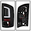 5084262 Driver and Passenger Side LED Tail Light, With bulb(s), Clear Lens, Black Interior