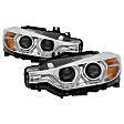 2013 BMW ActiveHybrid 3 - Driver and Passenger Side Halogen Headlight, With bulb(s), Clear Lens, Chrome Interior, Signature Series
