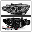 5084361 Driver and Passenger Side Halogen Headlight, With bulb(s), Smoked Lens, Black Interior, Signature Series
