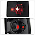 5084378 Driver and Passenger Side Halogen Tail Light, With bulb(s), Smoked Lens, Black Interior