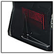 5084378 Driver and Passenger Side Halogen Tail Light, With bulb(s), Smoked Lens, Black Interior