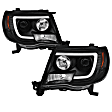 2006 Toyota Tacoma - Driver and Passenger Side Halogen Headlight, With bulb(s), Clear Lens, Black Interior, Signature Series