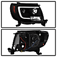 2006 Toyota Tacoma - Driver and Passenger Side Halogen Headlight, With bulb(s), Clear Lens, Black Interior, Signature Series