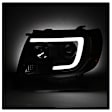 2006 Toyota Tacoma - Driver and Passenger Side Halogen Headlight, With bulb(s), Clear Lens, Black Interior, Signature Series