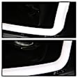 2007 GMC Sierra 2500 HD Classic - Driver and Passenger Side Halogen Headlight, With bulb(s), Light Bar Drl; Version 2, Clear Lens, Black Interior, Signature Series