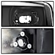2007 GMC Sierra 2500 HD Classic - Driver and Passenger Side Halogen Headlight, With bulb(s), Light Bar Drl; Version 2, Clear Lens, Black Interior, Signature Series