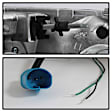 5084538 Driver and Passenger Side Headlight, With bulb(s) - Clear Lens Black Interior, Halogen Projector CCFL Light Bar