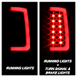 5084743 Driver and Passenger Side LED Tail Light, With bulb(s), Clear Lens, Black Interior
