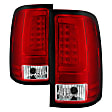 5084767 Driver and Passenger Side LED Tail Light, With bulb(s), Clear & Red Lens