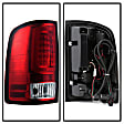 5084767 Driver and Passenger Side LED Tail Light, With bulb(s), Clear & Red Lens