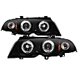 2001 BMW 330xi - Driver and Passenger Side Halogen Headlight, With bulb(s), Smoked Lens, Black Interior, Signature Series