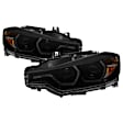 5085047 Driver and Passenger Side Halogen Headlight, With bulb(s), Smoked Lens, Chrome Interior, Signature Series